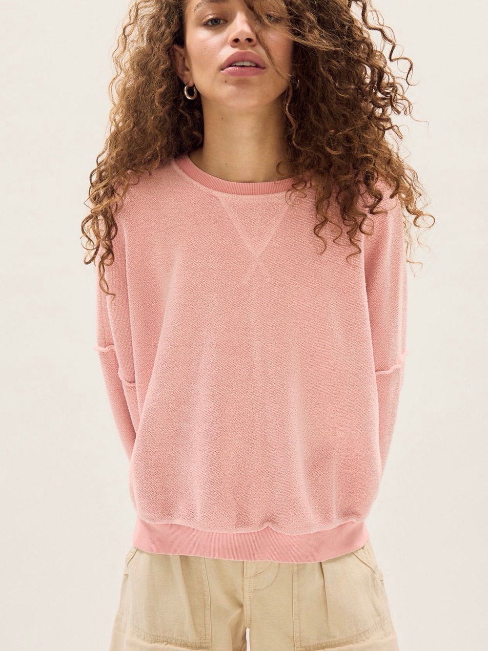 Free People Live in This Pullover NWT Soft Pink M